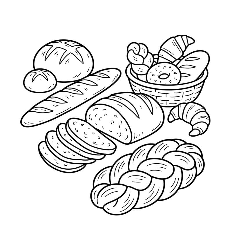 Ekmek Kolay Boyama Sayfası