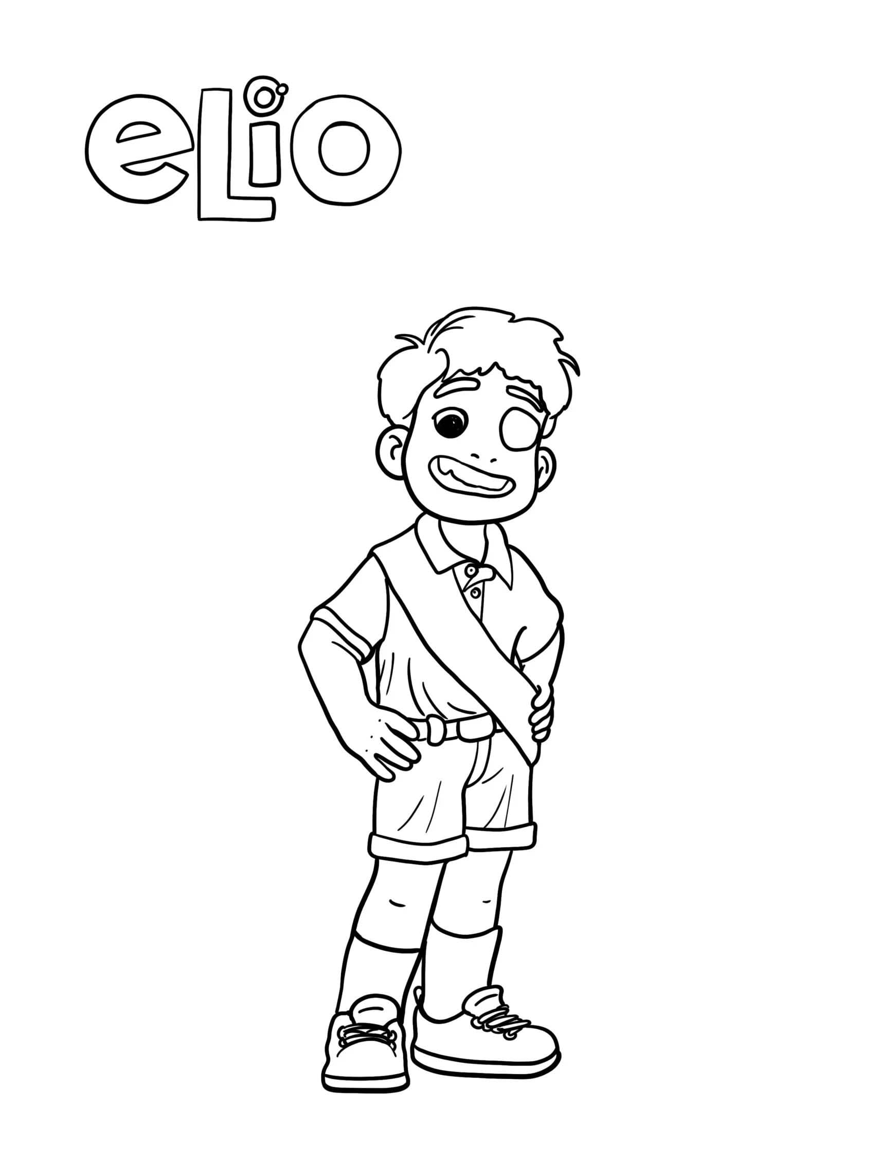 Elio Sevimli Boyama Sayfası