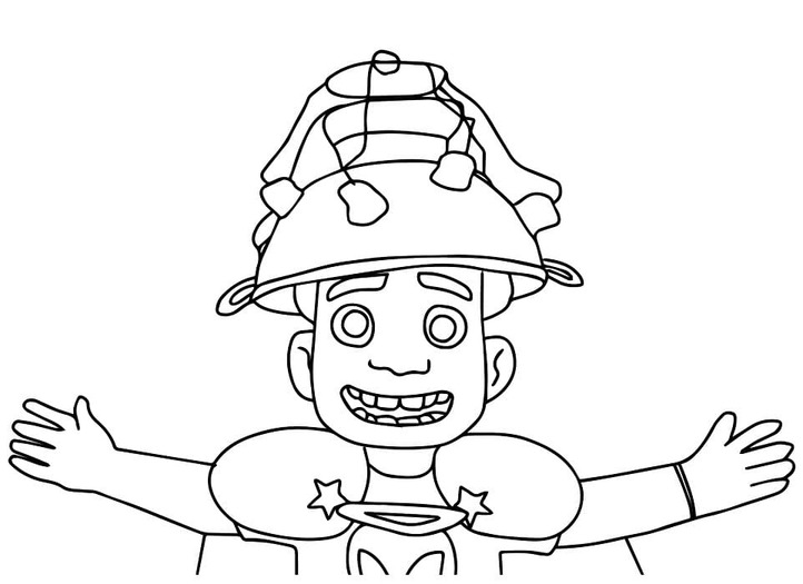 Elio çocuklar için kolay Boyama Sayfası