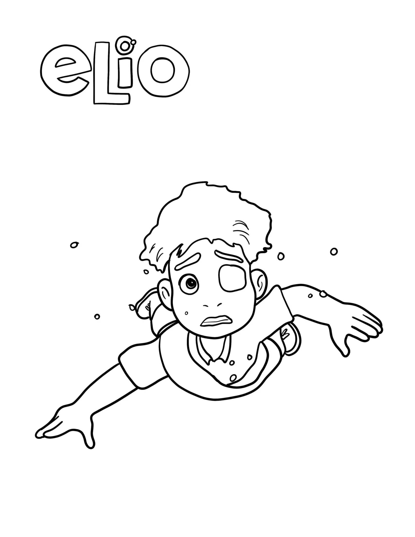 Elio ücretsiz kolay Boyama Sayfası