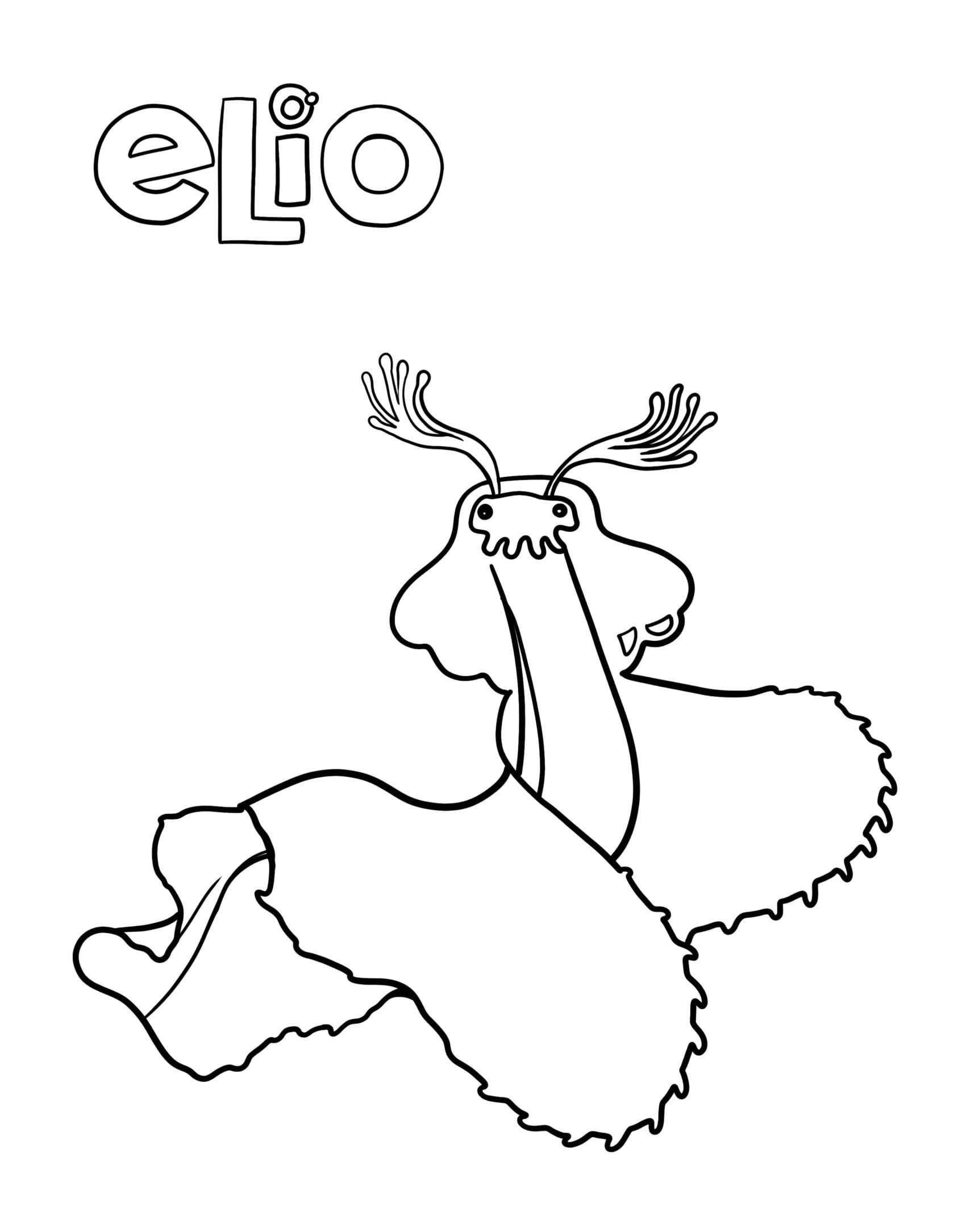 Elio ücretsiz temel Boyama Sayfası