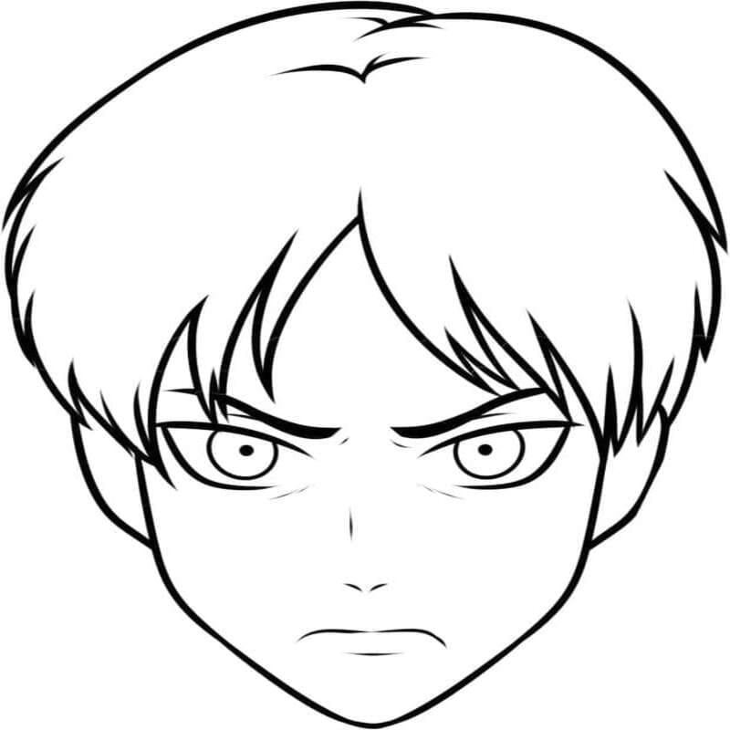 Eren Yeager Temel Boyama Sayfası
