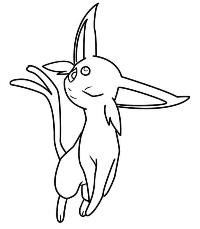 Espeon Kolay Boyama Sayfası