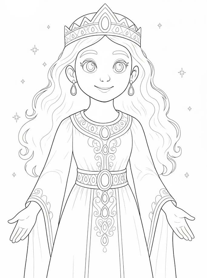 Ester Ücretsiz Boyama Sayfası