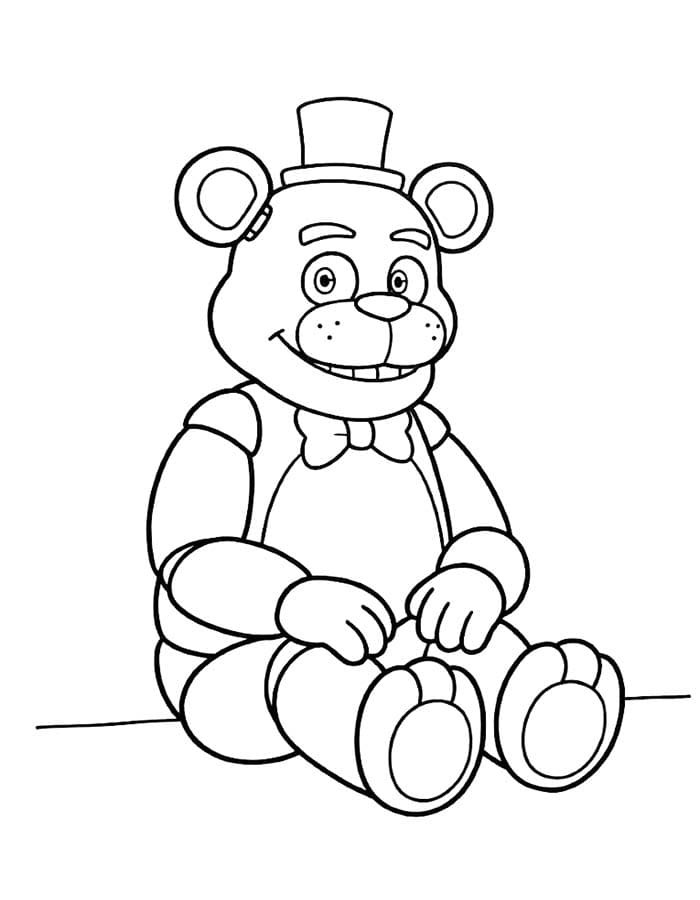 FNAF Basit Boyama Sayfası