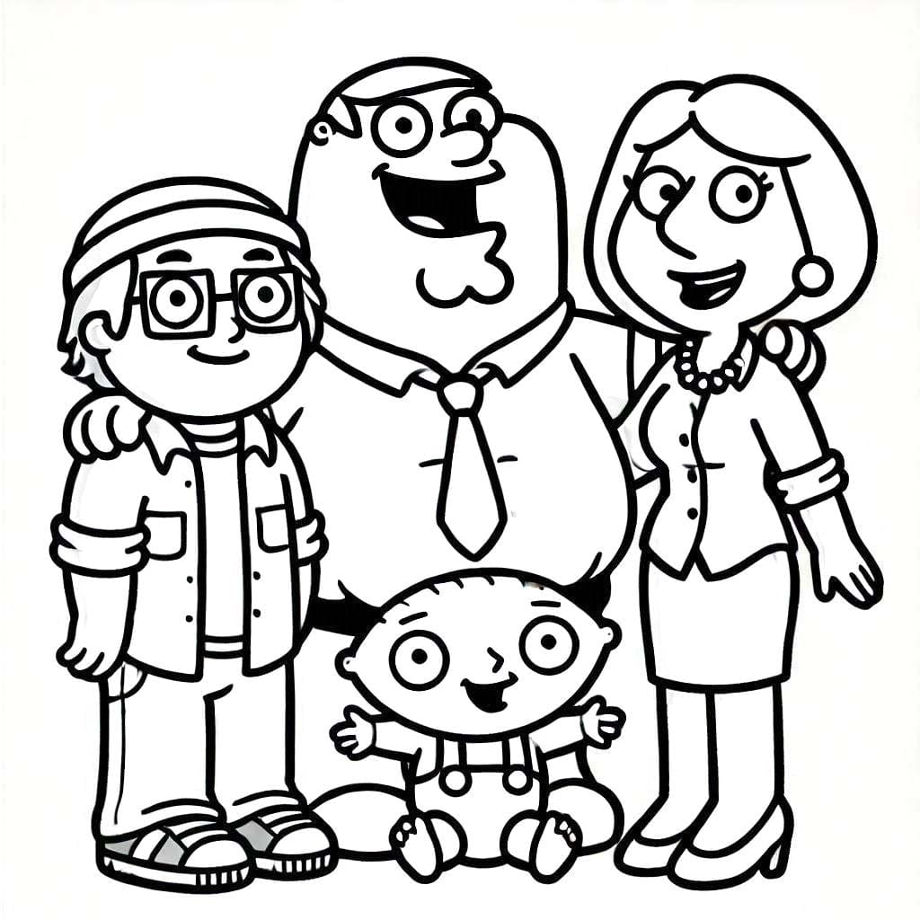Family Guy 2'i çizin Boyama Sayfası