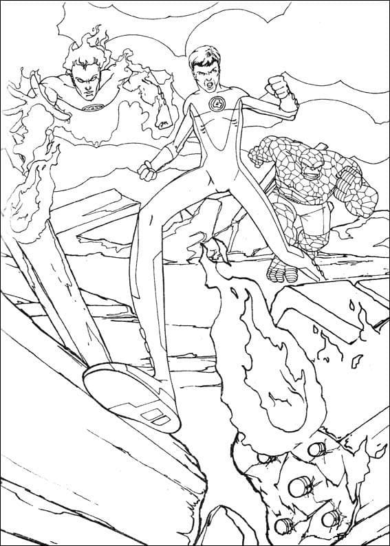 Fantastik Dörtlü Çizim Boyama Sayfası