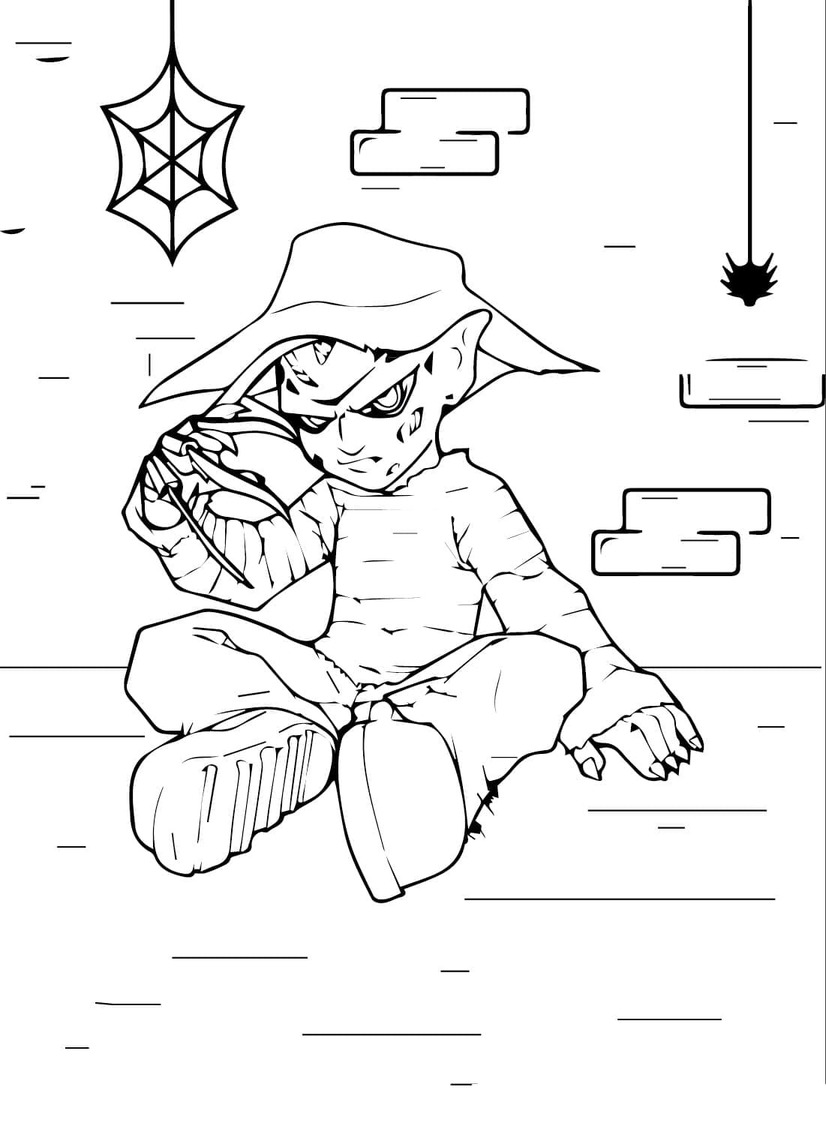 Freddy Krueger görüntü Boyama Sayfası