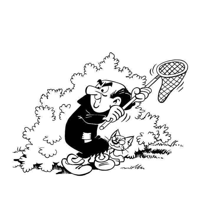 Gargamel kolay Boyama Sayfası