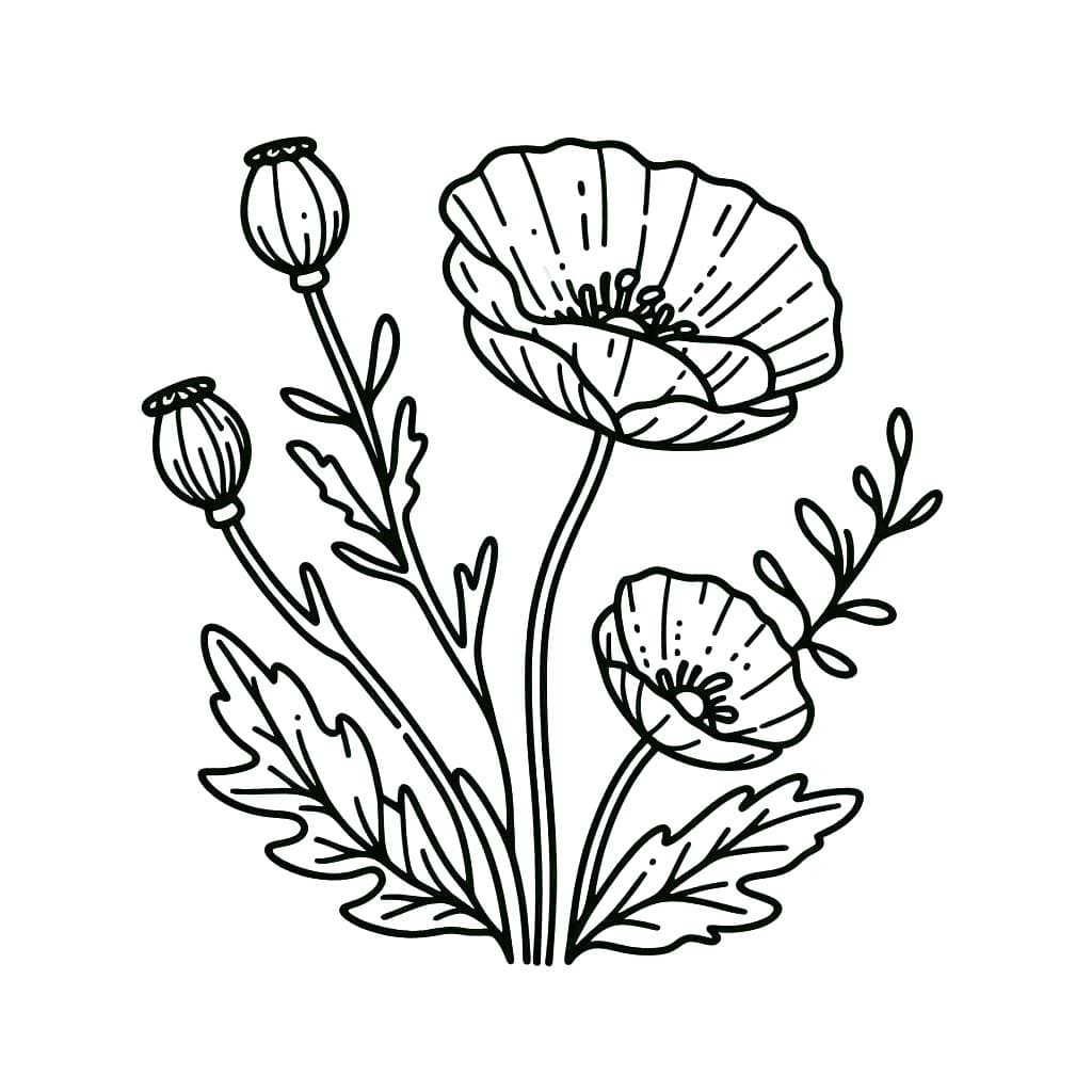 Gelincik 8 Boyama Sayfası