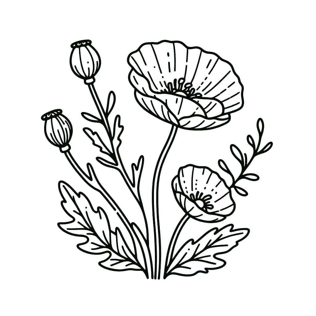 Gelincik 9 Boyama Sayfası