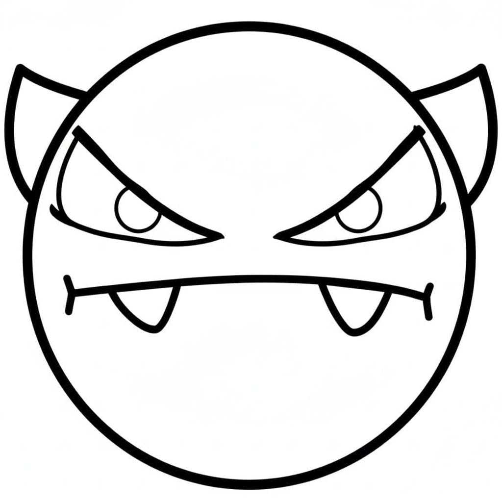 Geometry Dash çocuklar için yazdırılabilir Boyama Sayfası