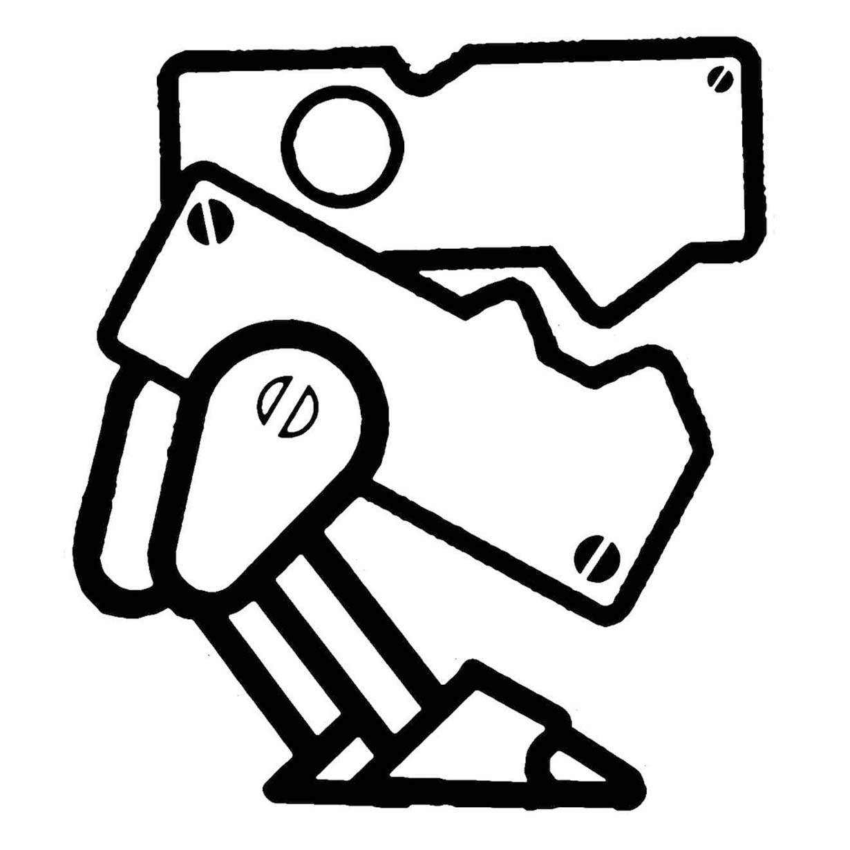 Geometry Dash çocuklar ücretsiz Boyama Sayfası