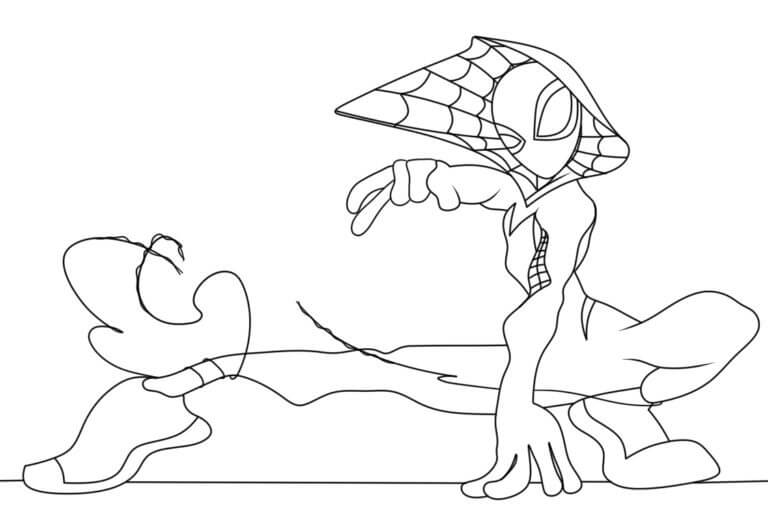 Ghost Spider Ücretsiz Yazdırılabilir Boyama Sayfası