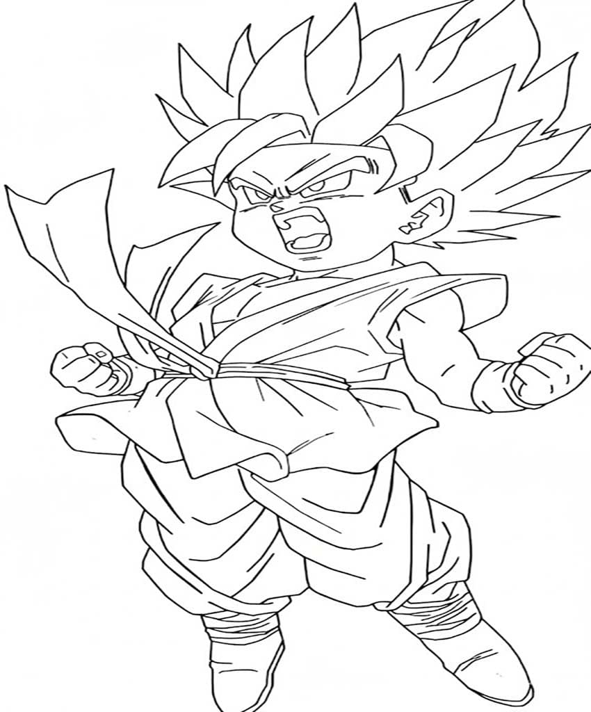 Gohan temel Boyama Sayfası