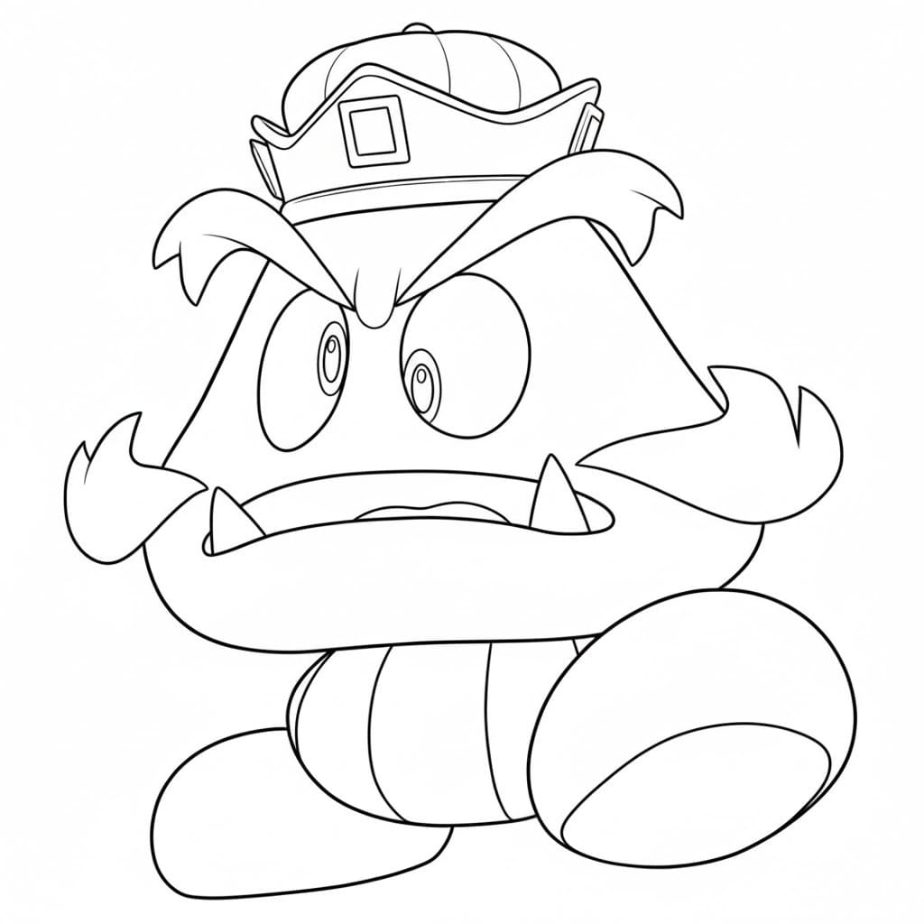 Goomba Ücretsiz Yazdırılabilir Boyama Sayfası