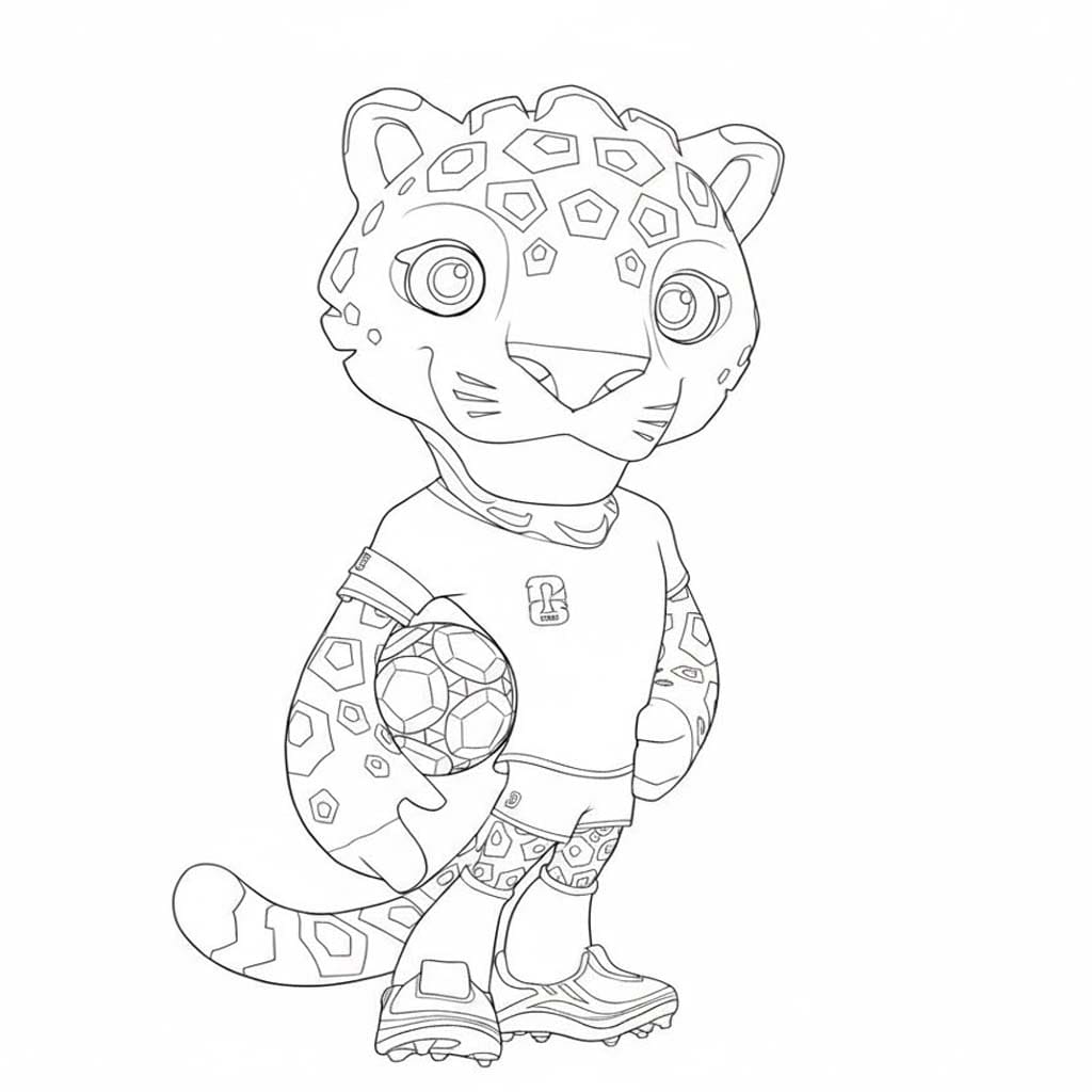 Görüntü 2026 Dünya Kupası basit Boyama Sayfası