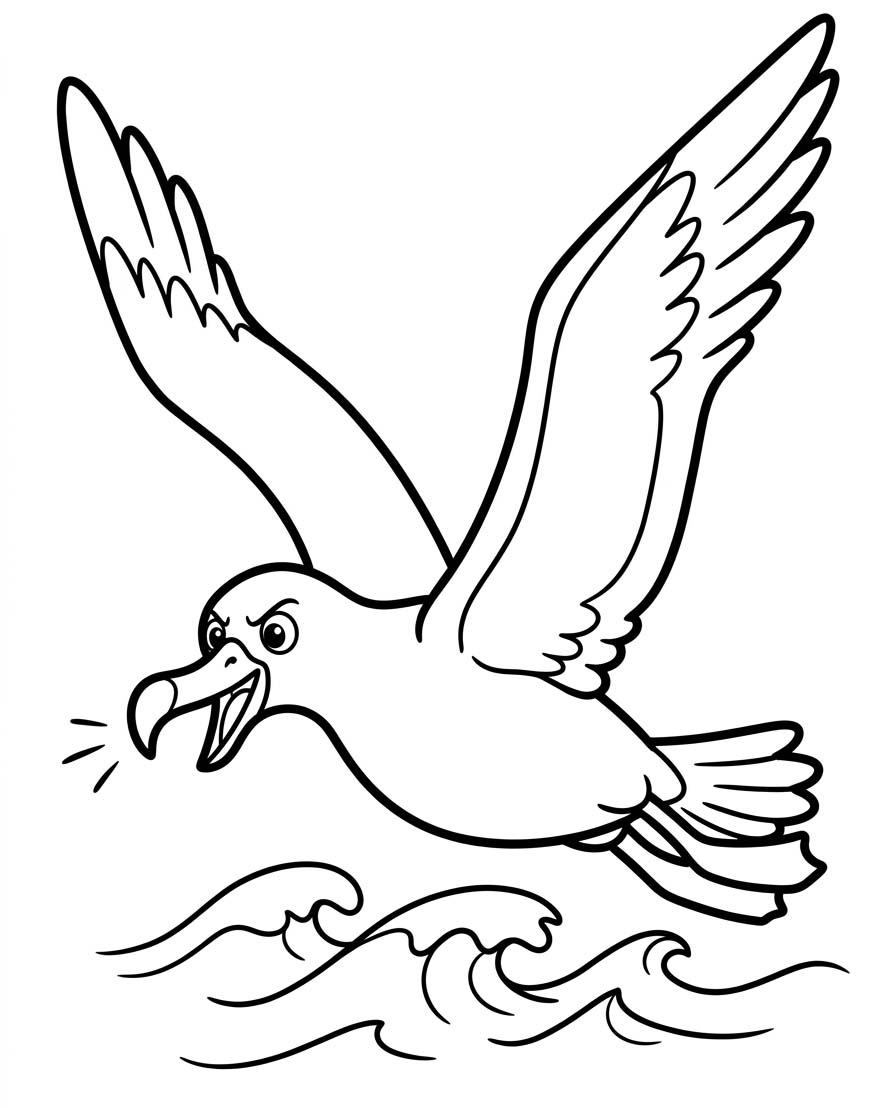 Görüntü Albatros Boyama Sayfası