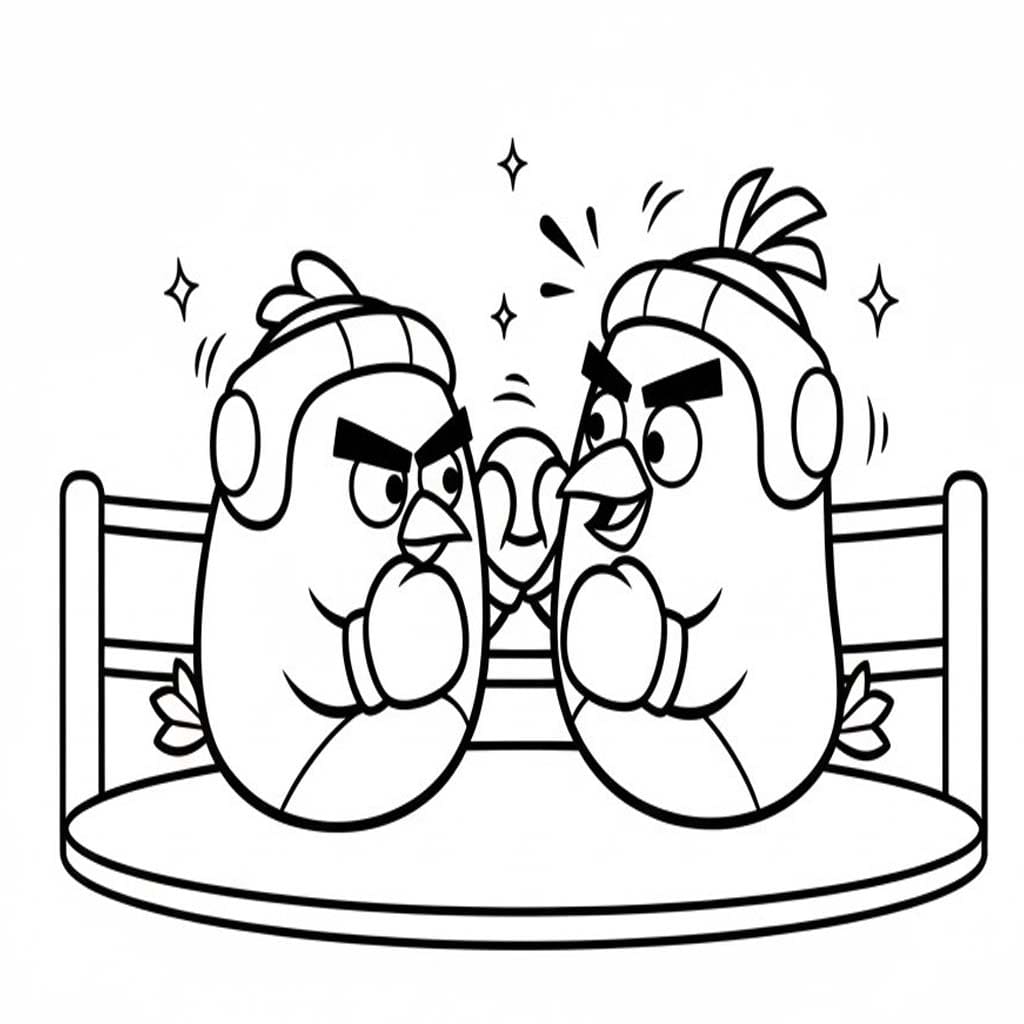 Görüntü Angry Birds ücretsiz yazdırılabilir Boyama Sayfası