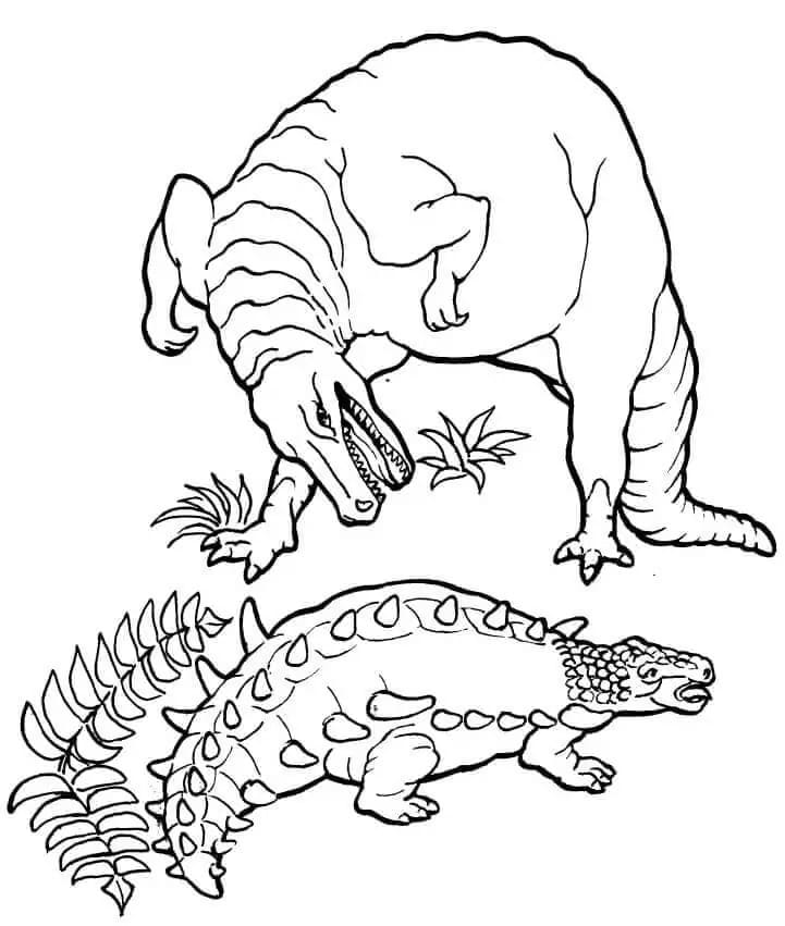 Görüntü Ankylosaurus ücretsiz Boyama Sayfası