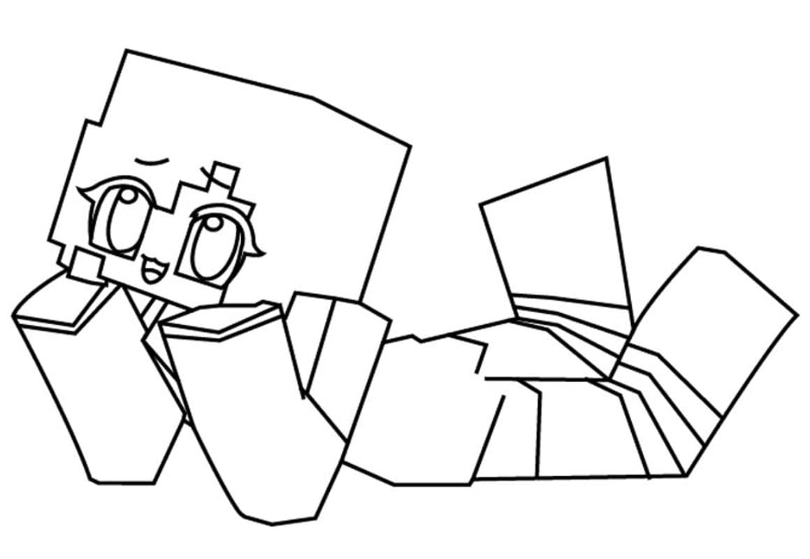 Görüntü Aphmau Boyama Sayfası