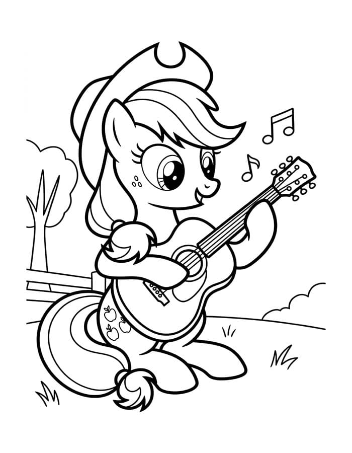 Görüntü Applejack yazdırılabilir Boyama Sayfası