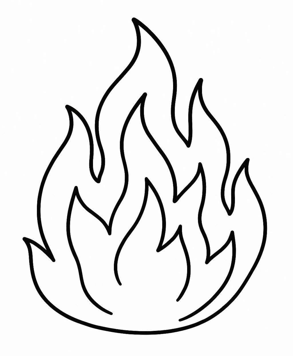 Görüntü Ateş yazdırılabilir Boyama Sayfası