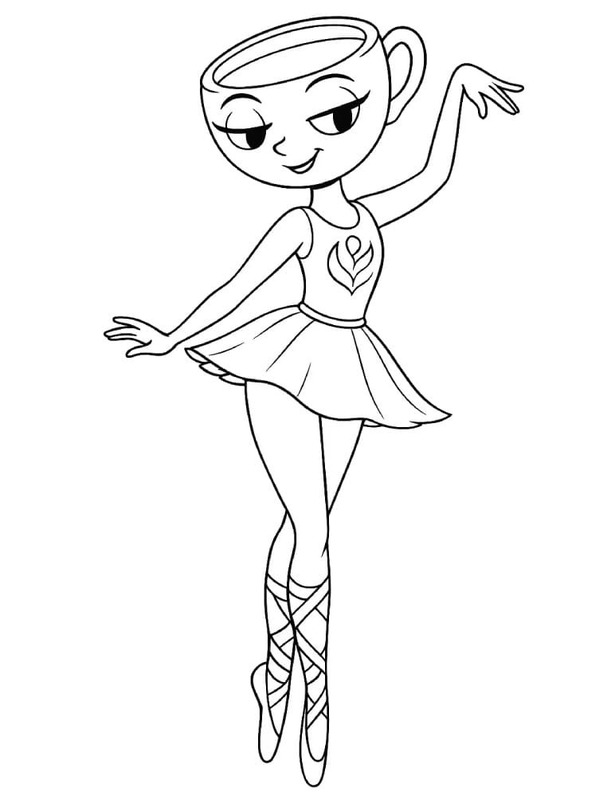 Görüntü Ballerina Cappuccina ücretsiz Boyama Sayfası
