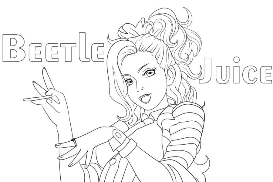 Görüntü Beterböcek kolay Boyama Sayfası