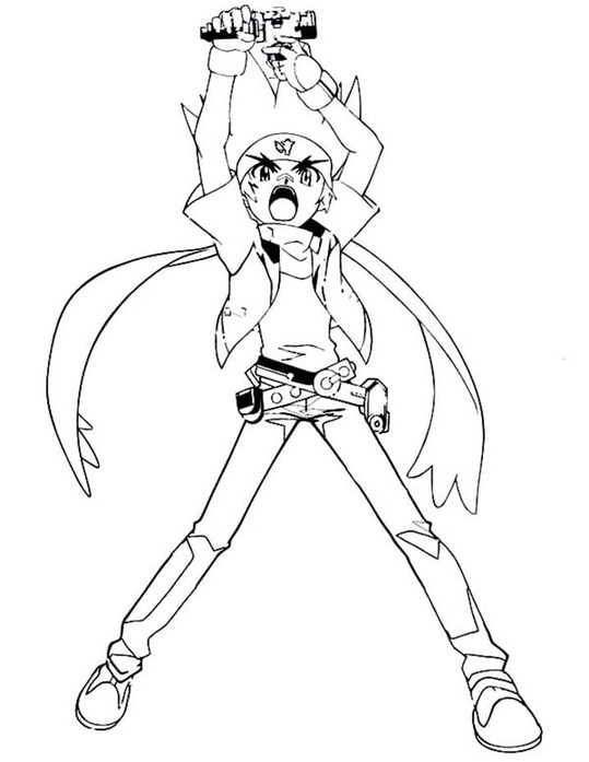 Görüntü Beyblade basit Boyama Sayfası