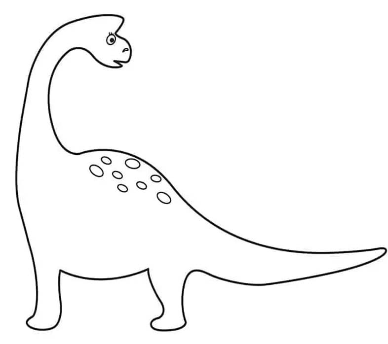 Görüntü Brachiosaurus yazdırılabilir Boyama Sayfası