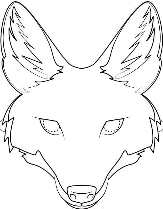 Görüntü Çakal Kafa Boyama Sayfası