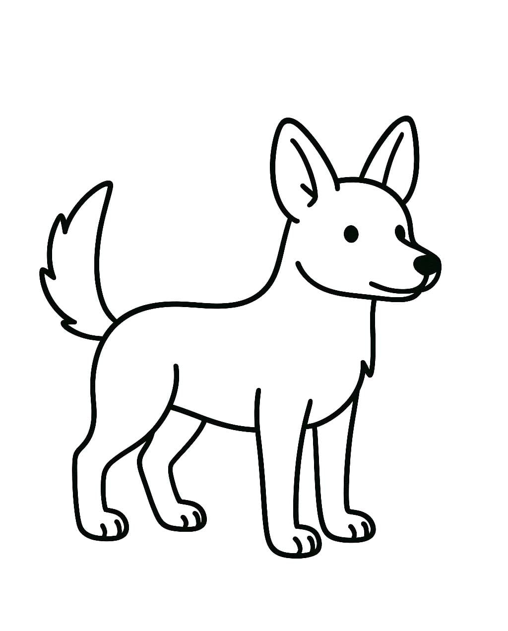 Görüntü Çakal yazdırılabilir Boyama Sayfası