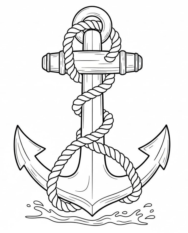 Görüntü Çapa yazdırılabilir Boyama Sayfası