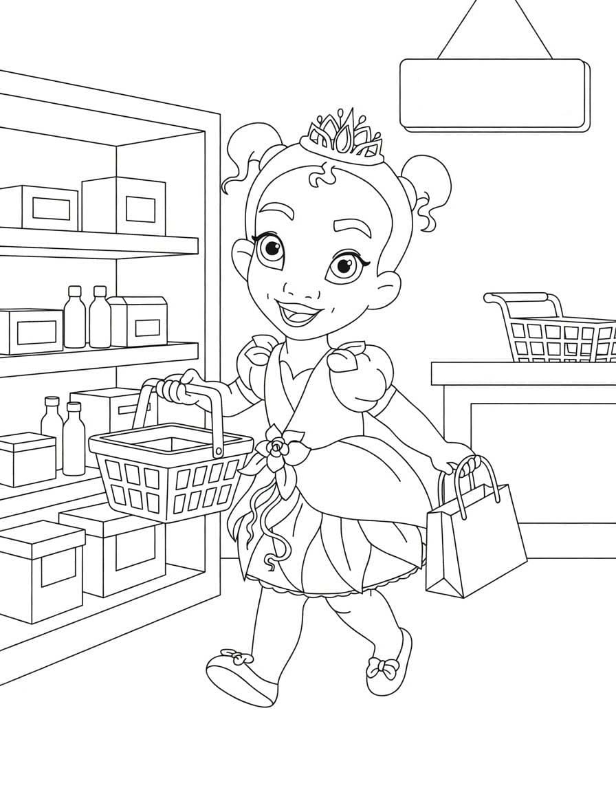 Görüntü Disney Prensesi Boyama Sayfası