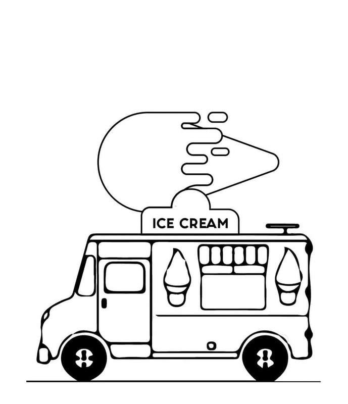 Görüntü Dondurma Kamyonu ücretsiz yazdırılabilir Boyama Sayfası