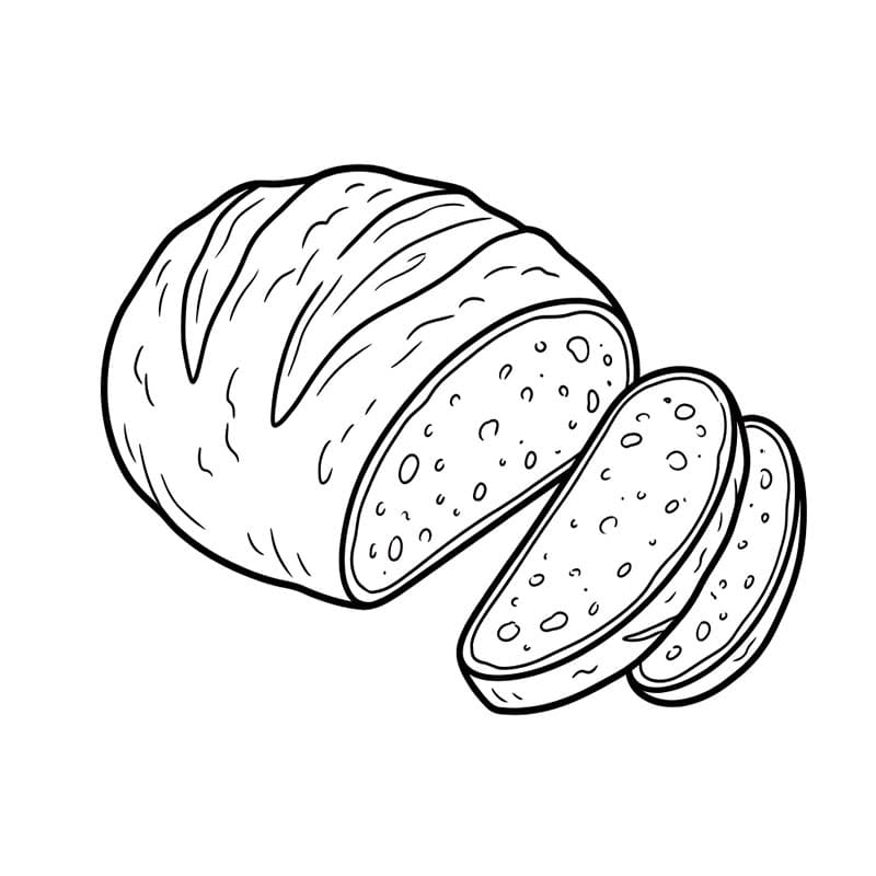 Görüntü Ekmek ücretsiz Boyama Sayfası