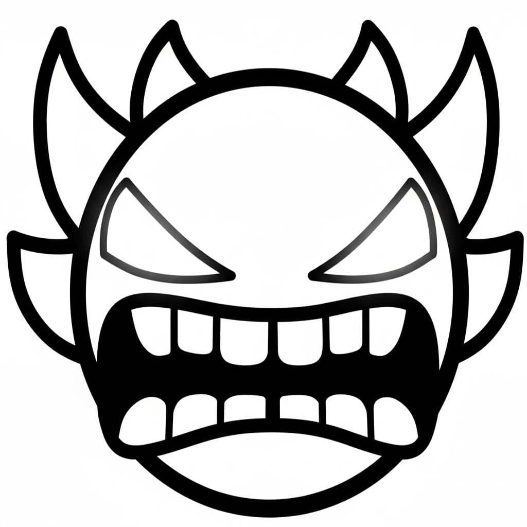 Görüntü Geometry Dash Boyama Sayfası