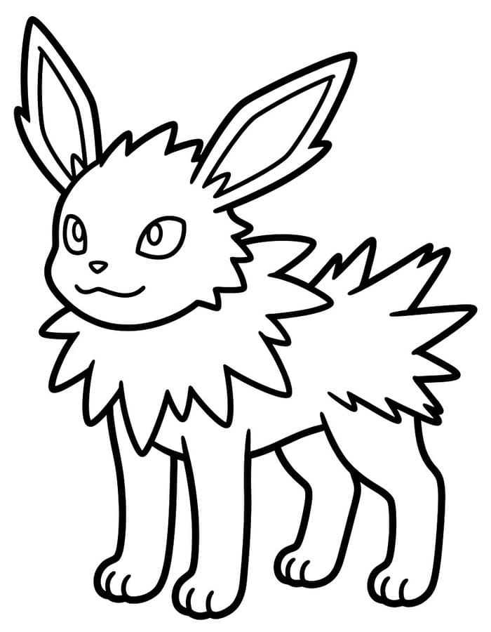 Görüntü Jolteon ücretsiz Boyama Sayfası