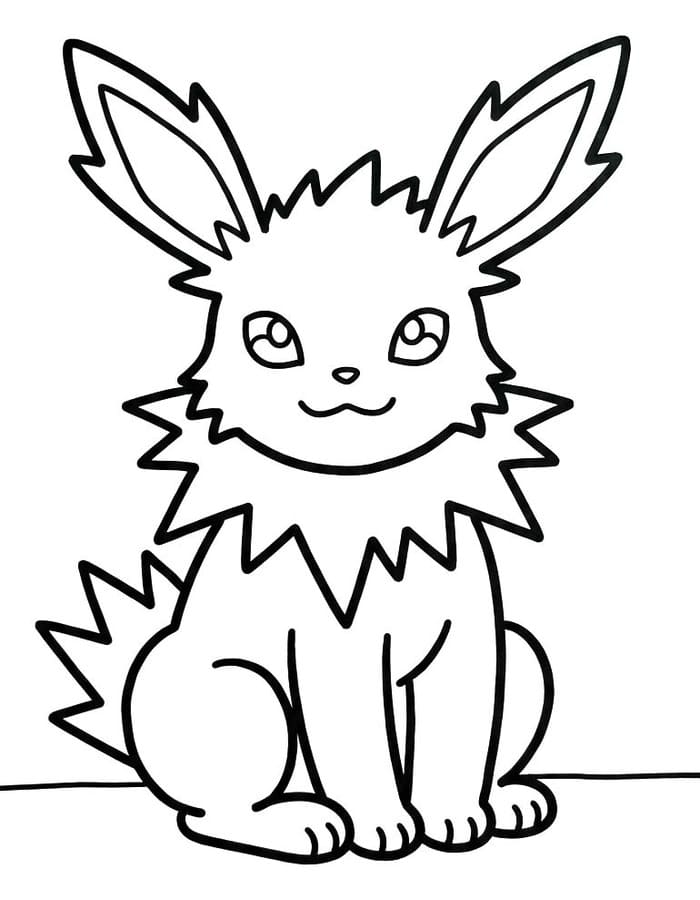 Görüntü Jolteon Boyama Sayfası