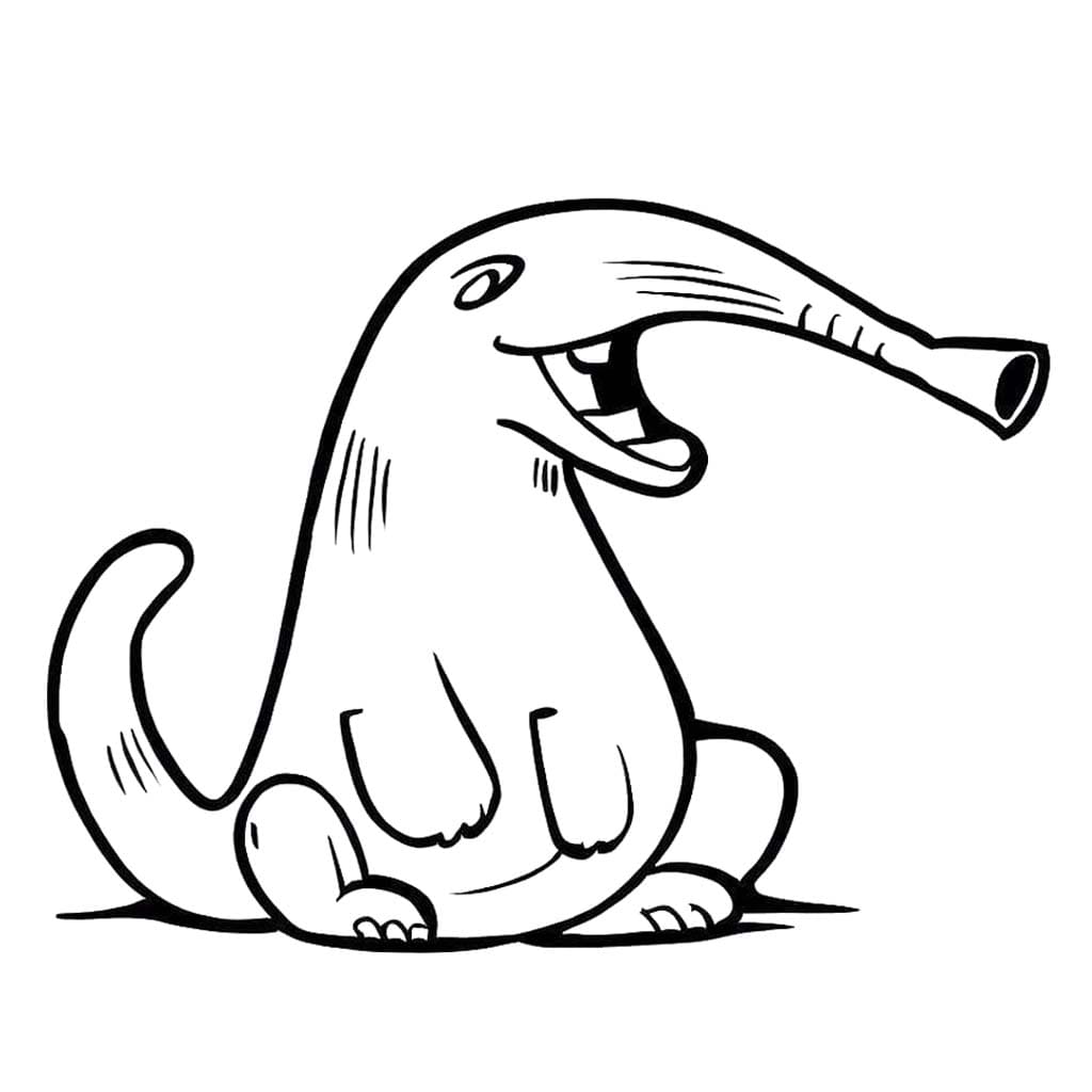 Görüntü Karıncayiyen ücretsiz yazdırılabilir Boyama Sayfası