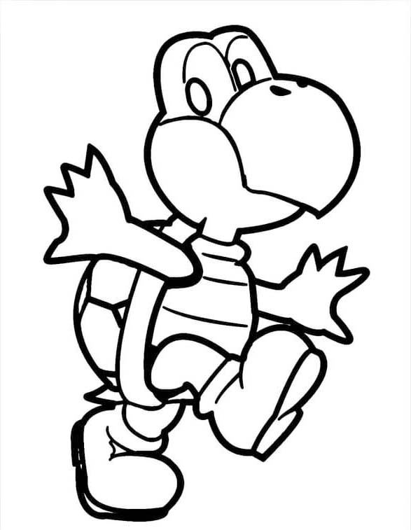 Görüntü Koopa Troopa ücretsiz Boyama Sayfası