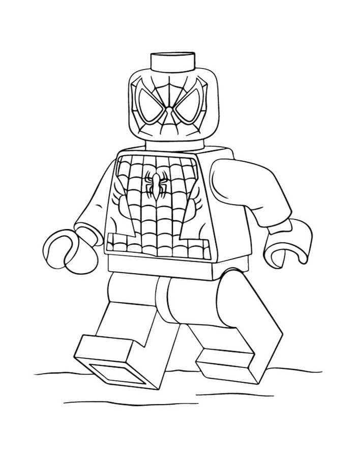 Görüntü Lego Avengers Kolay Boyama Sayfası