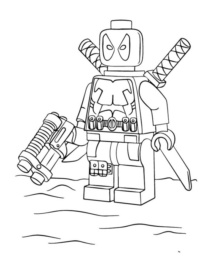 Görüntü Lego Avengers Temel Boyama Sayfası