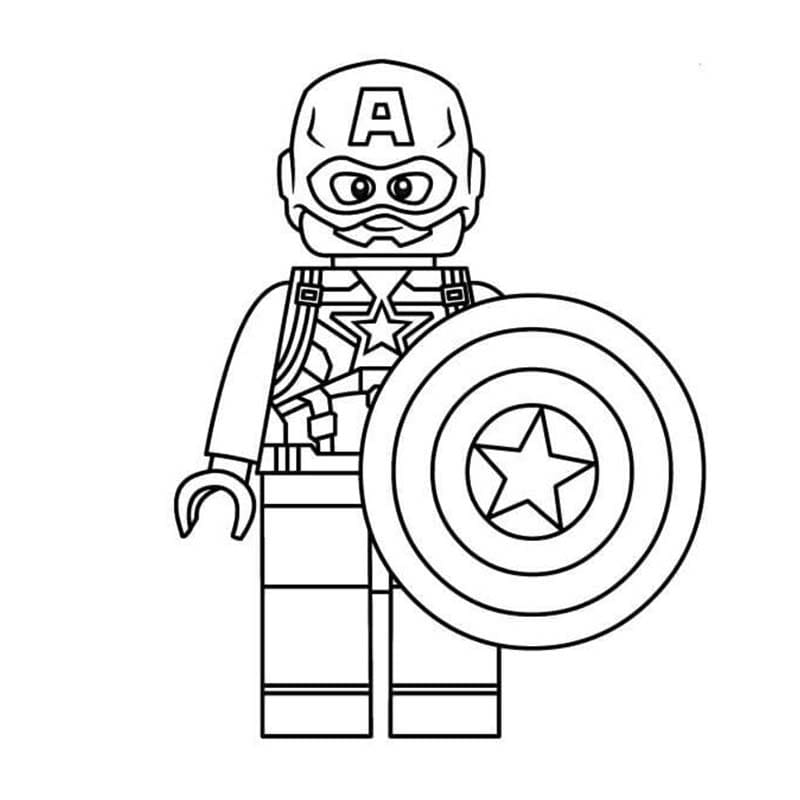 Görüntü Lego Avengers ücretsiz Boyama Sayfası