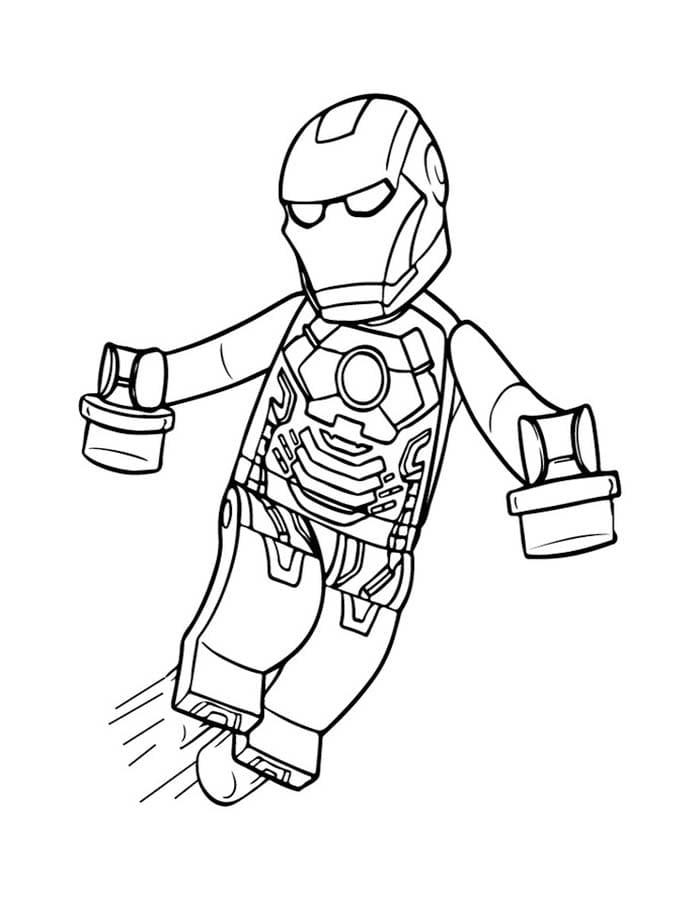 Görüntü Lego Avengers Boyama Sayfası