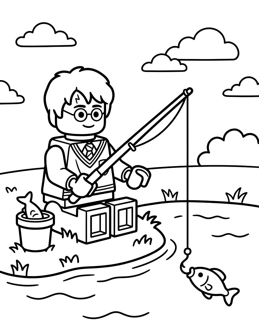 Görüntü Lego Harry Potter Boyama Sayfası