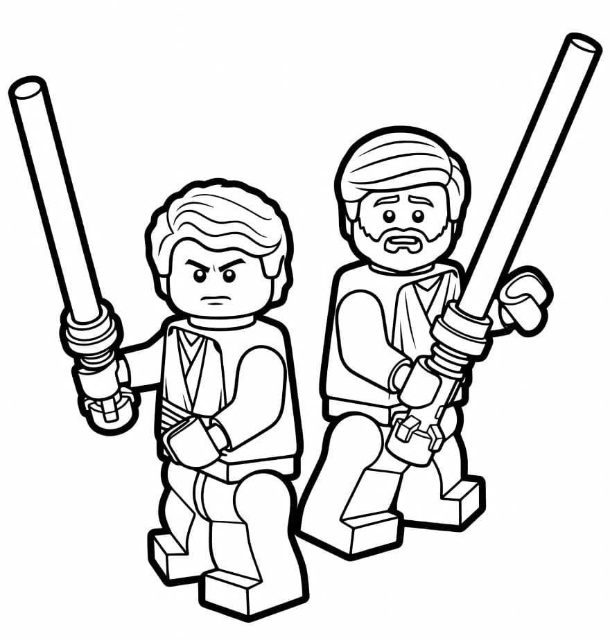 Görüntü Lego Yıldız Savaşları Temel Boyama Sayfası