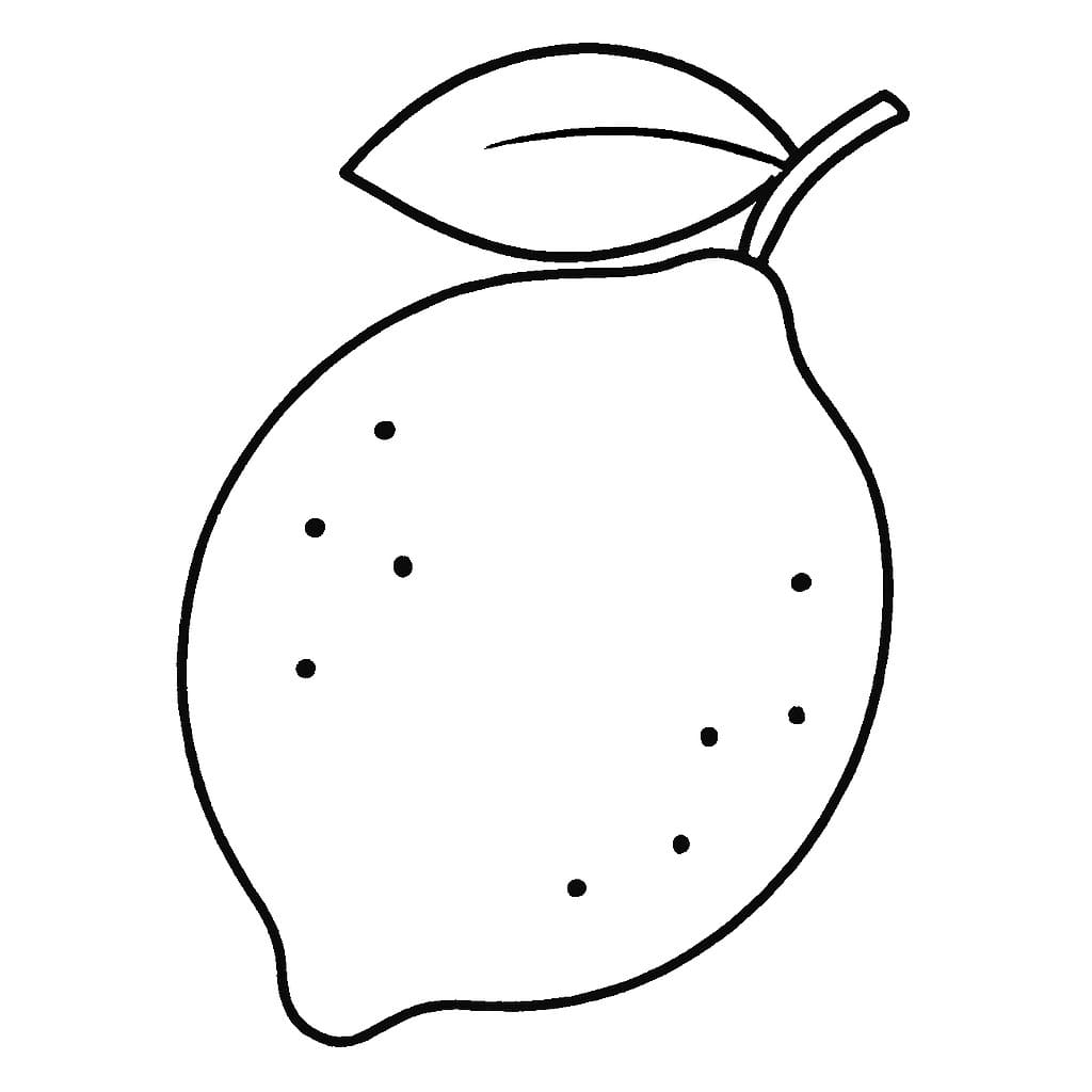Görüntü Limon Boyama Sayfası