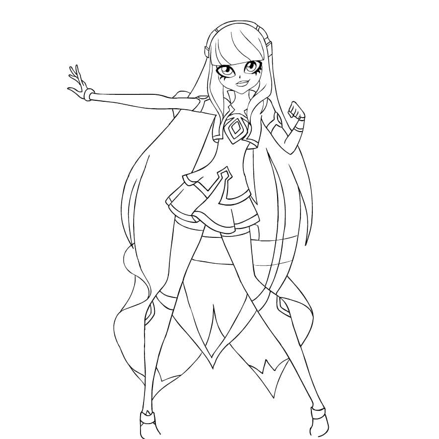 Görüntü Lolirock temel Boyama Sayfası